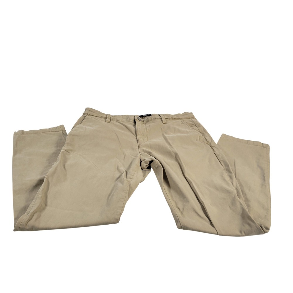 Mavi Edward Slim Straight‎ Leg Khaki Chinos Pants Mens 35 32 Cotton Stretch